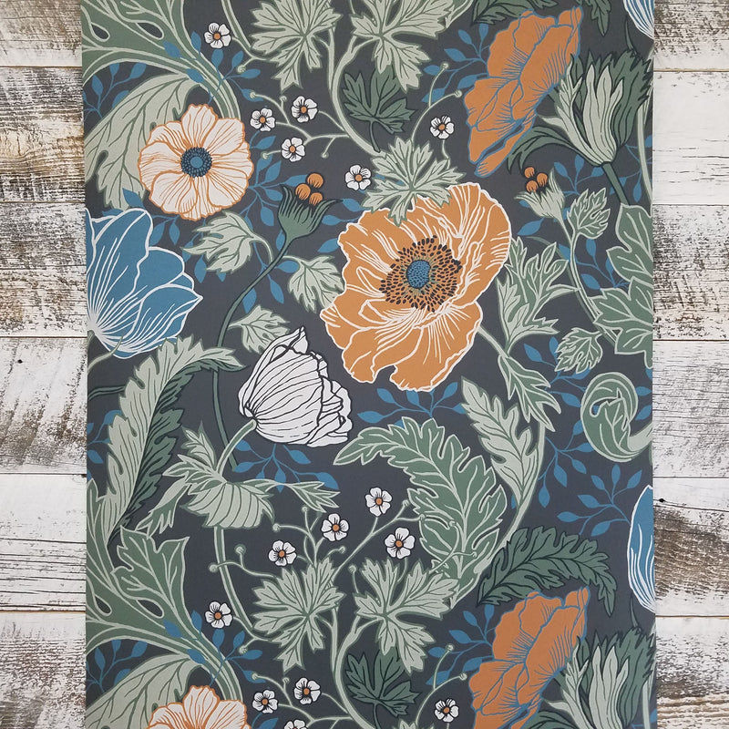 Anemone Multicolor Floral Wallpaper