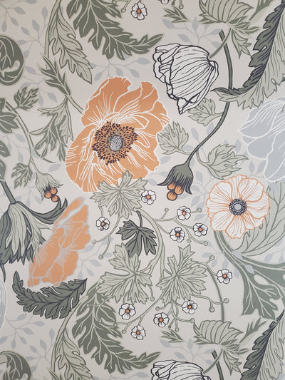 Anemone Multicolor Floral Wallpaper