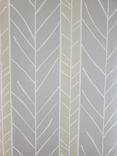 Jade Collection Lottie Grey Stripe Wallpaper