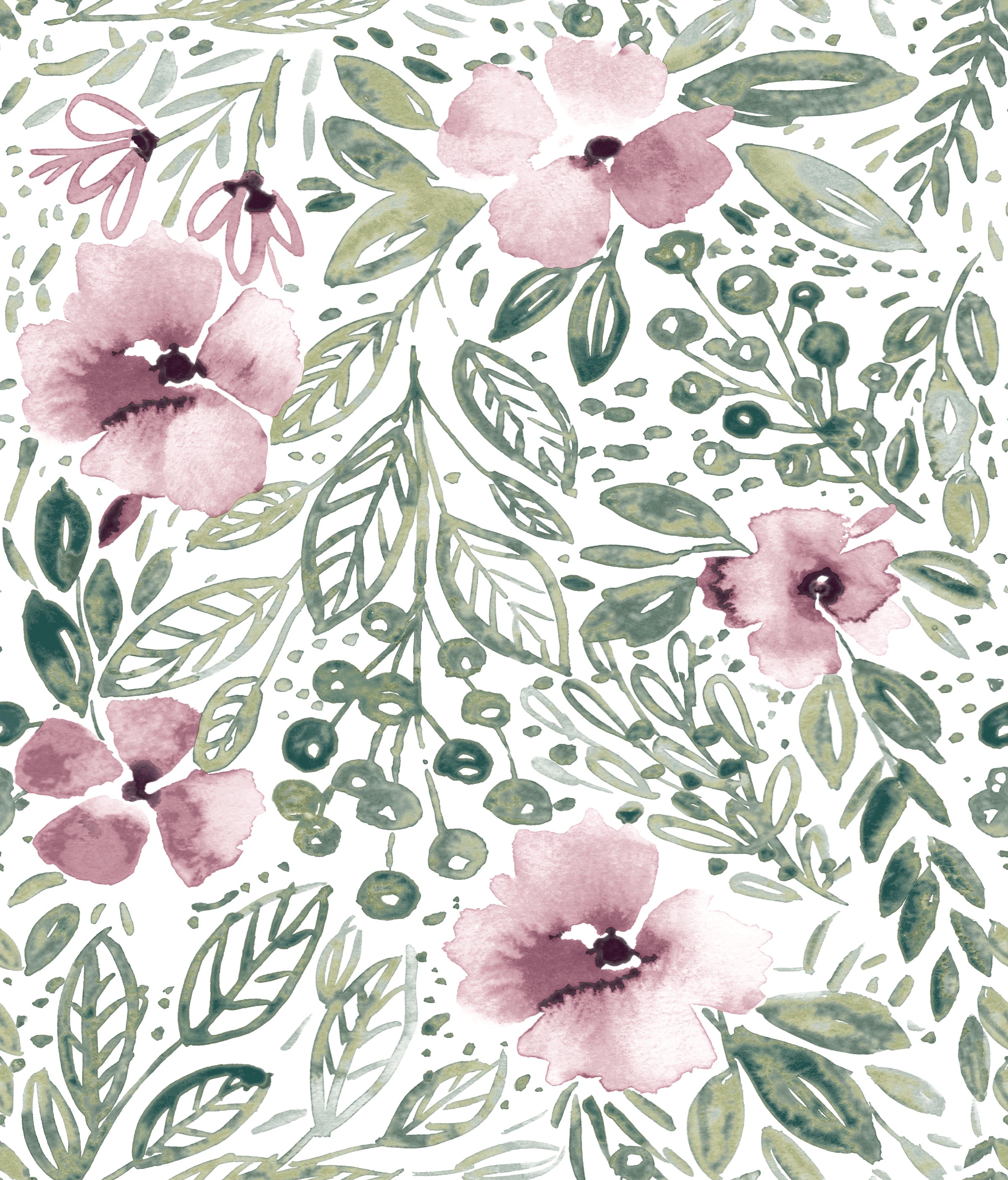 トップス Bonjour Diary Wallpaper flower print Bonjour Floral Zinnia Art Print – Brenna Daugherty Illustration
