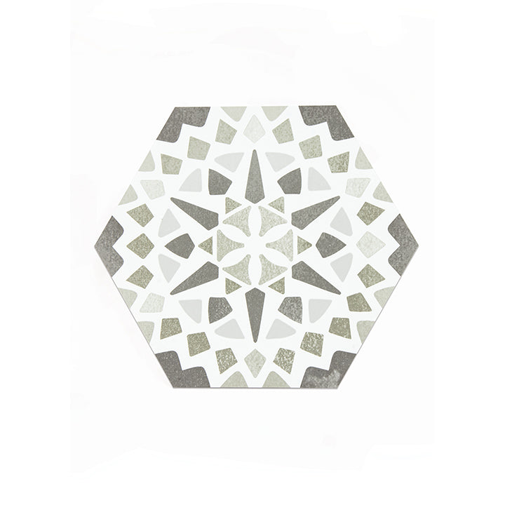 Smart Tiles Matte Black Hexagon Peel and Stick Tile
