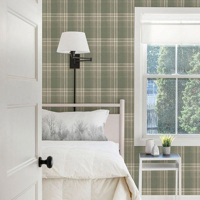 Saranac Sage Flannel Wallpaper