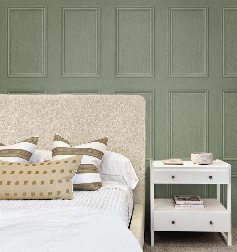 NextWall Peel and Stick Faux Wood Panel Wallpaper