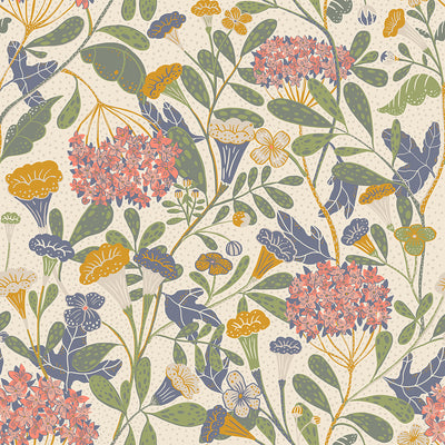 Hybbe Hydrangea Garden Wallpaper
