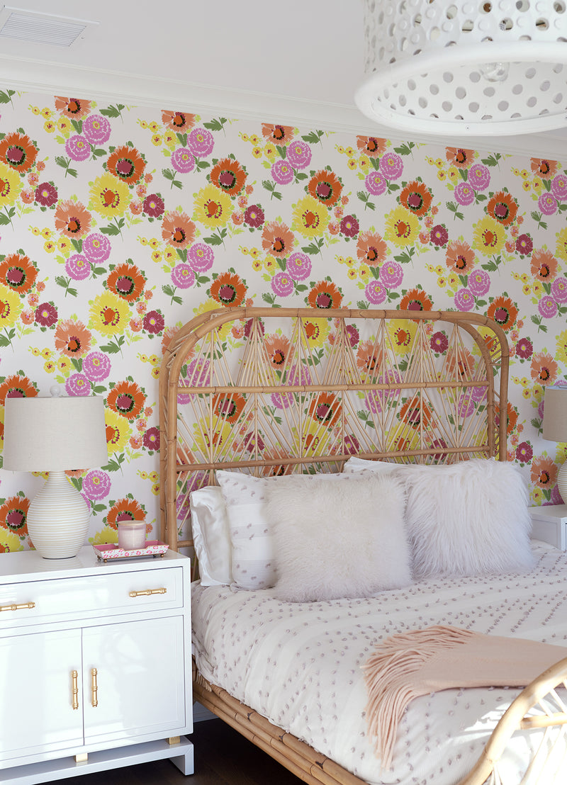 Essie Painterly Floral Wallpaper