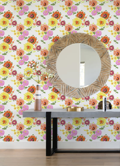Essie Painterly Floral Wallpaper