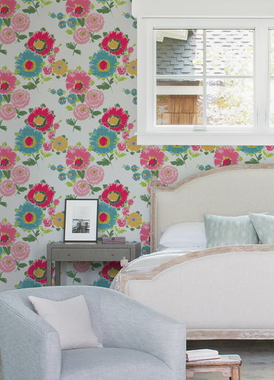 Essie Painterly Floral Wallpaper