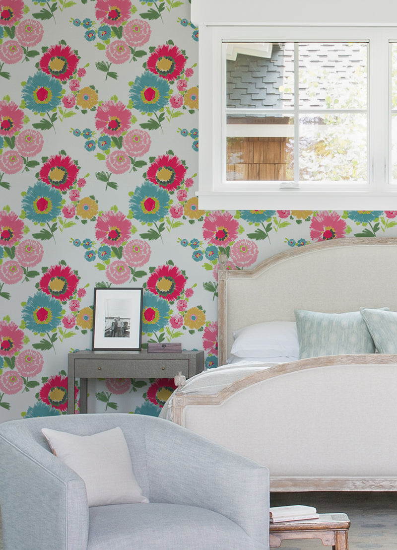 Essie Painterly Floral Wallpaper