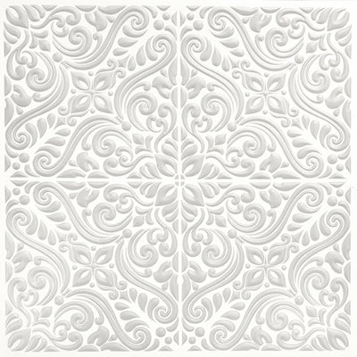 Dawson Grey Embossed Peel and Stick Backsplash Tile