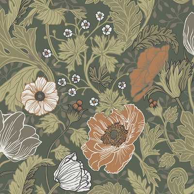 Anemone Floral Wallpaper