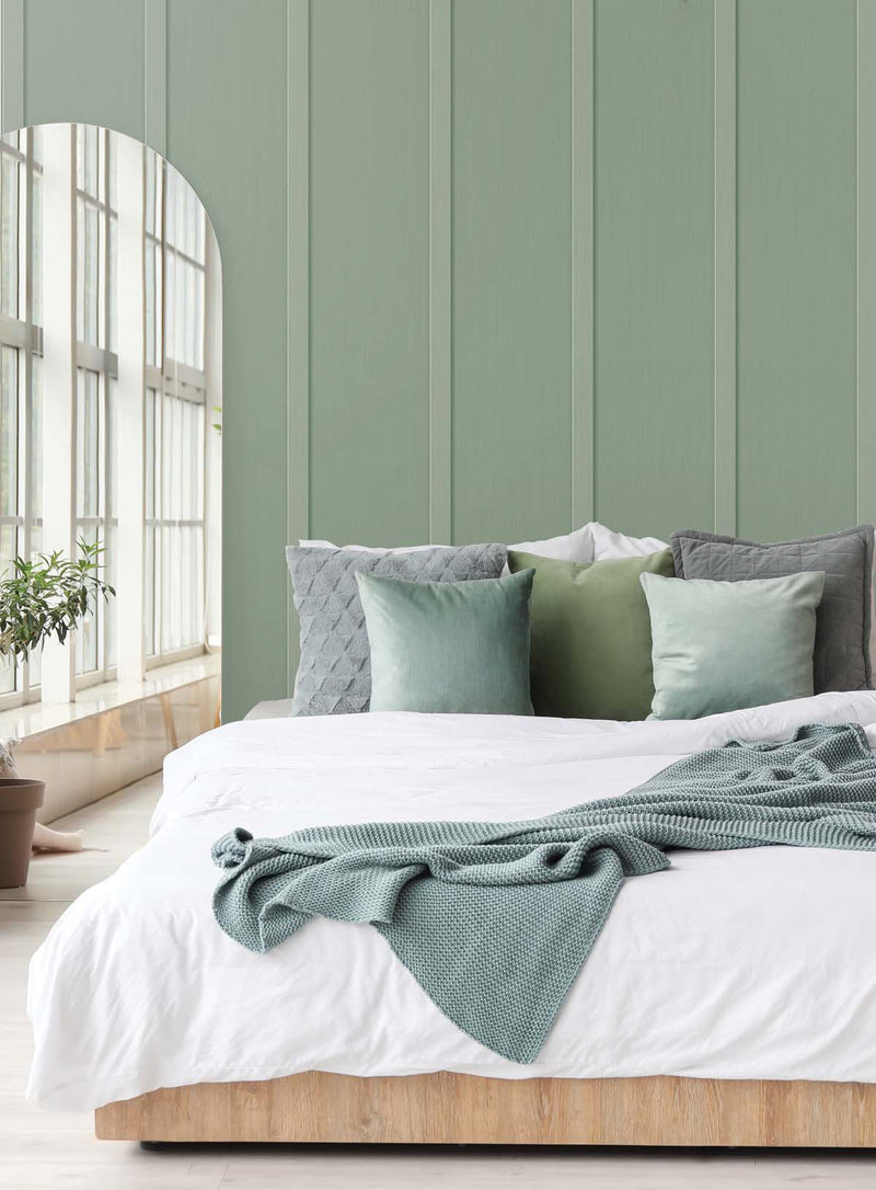 NextWall Peel and Stick Faux Board & Batten Wallpaper