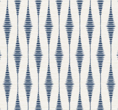 NextWall Peel and Stick Ikat Stripe Wallpaper