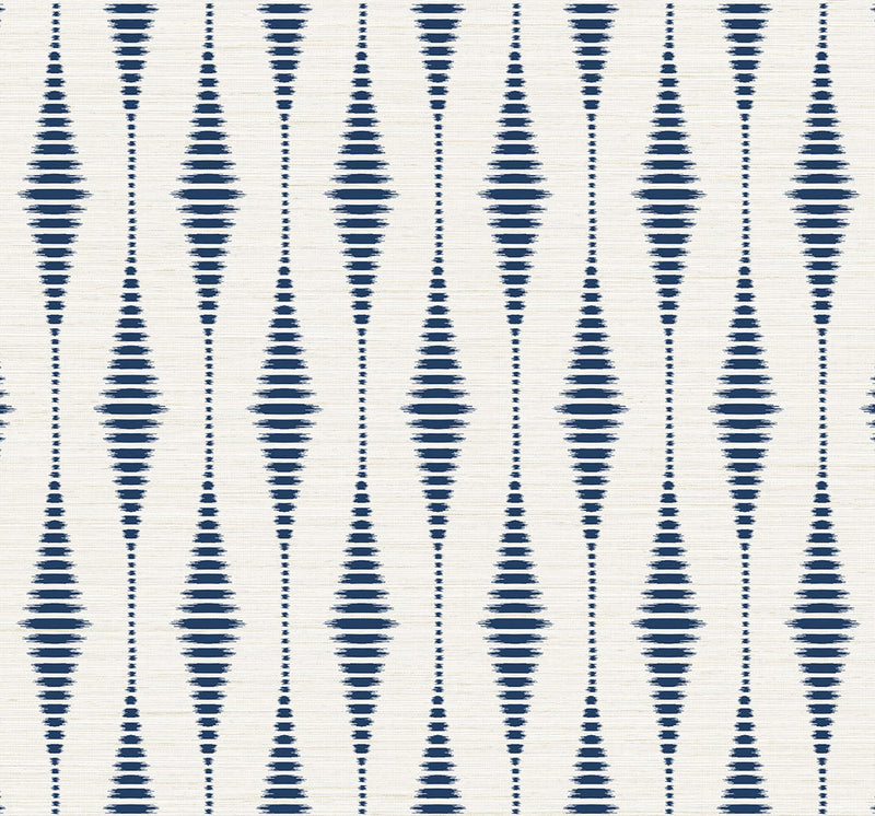 NextWall Peel and Stick Ikat Stripe Wallpaper