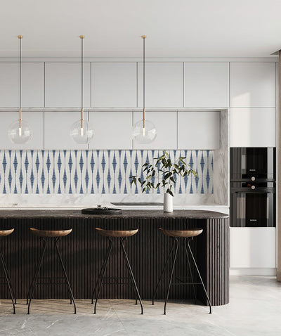 NextWall Peel and Stick Ikat Stripe Wallpaper