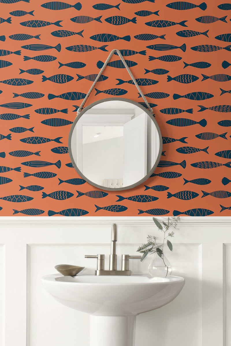 Bay Fish Wallpaper Wallquest