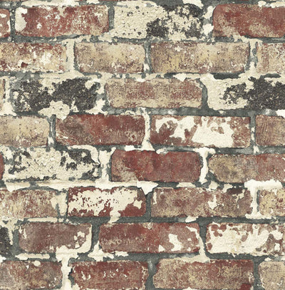Wallquest Brick Foundation Wallpaper