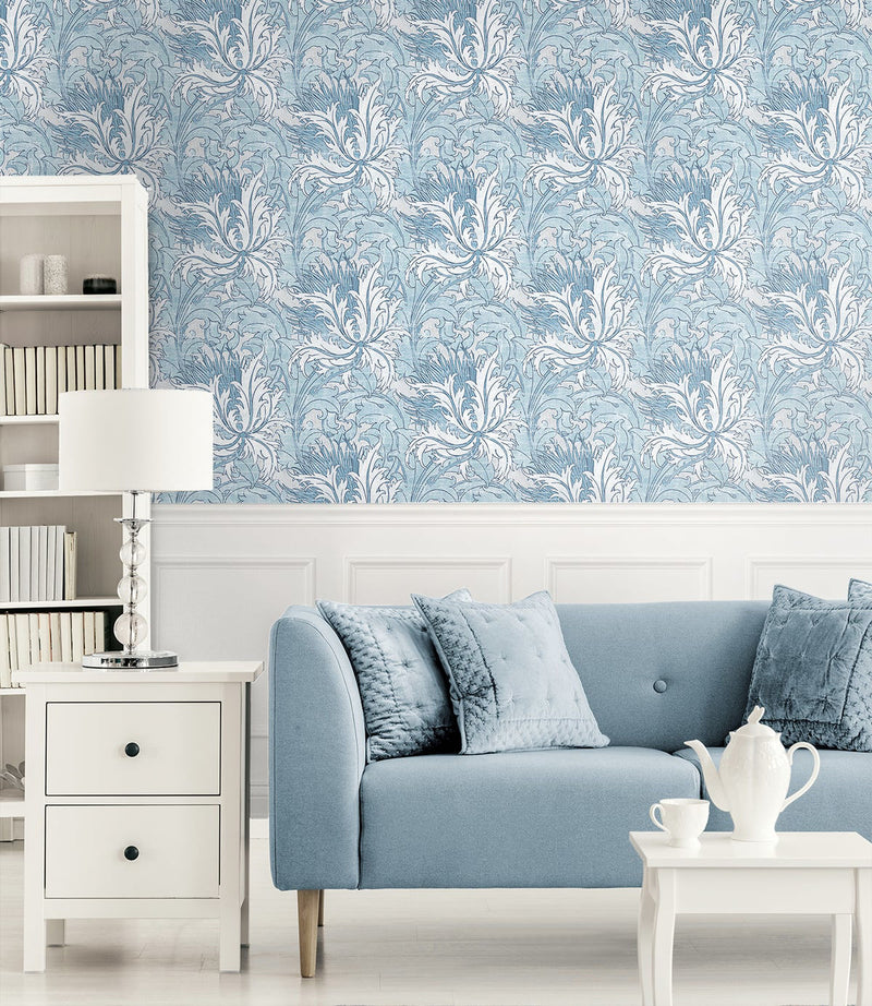 NextWall Peel and Stick Floral Folly Wallpaper