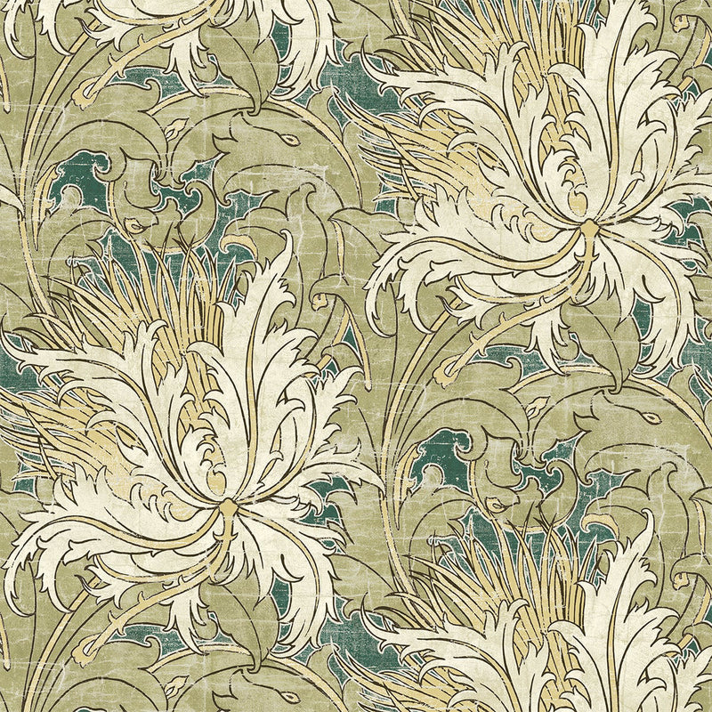 NextWall Peel and Stick Floral Folly Wallpaper