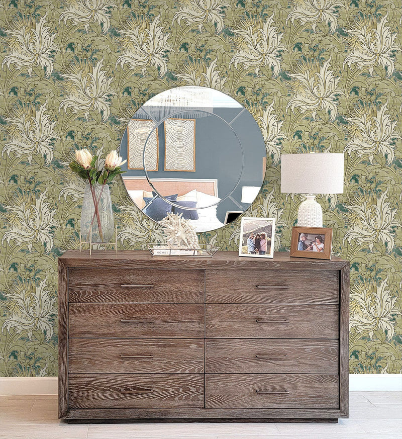 NextWall Peel and Stick Floral Folly Wallpaper