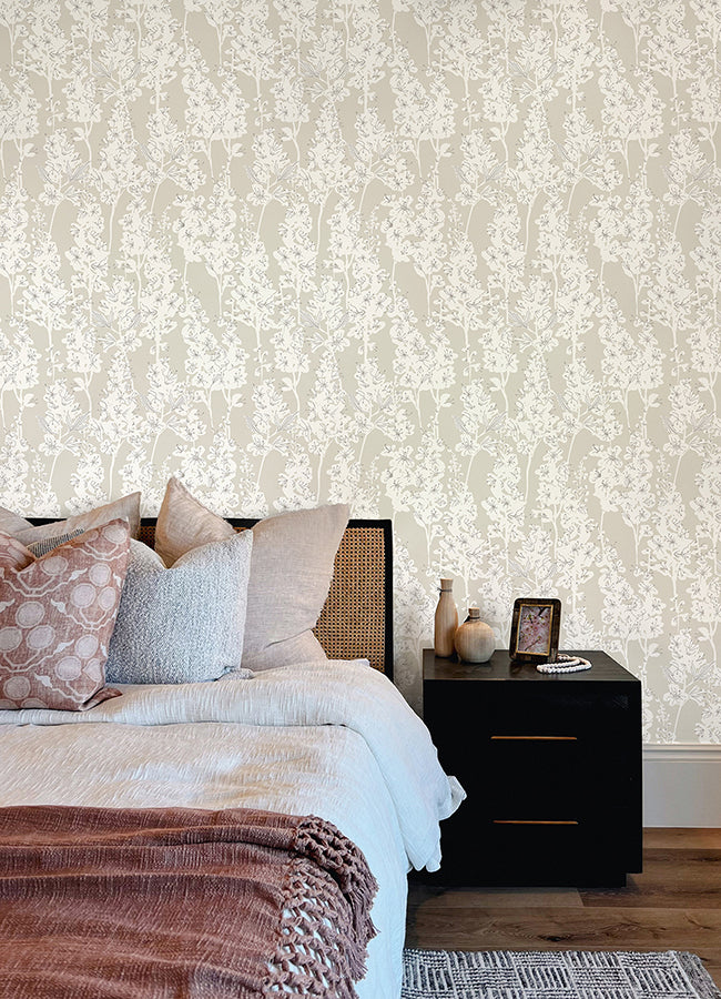 Larkspur Peel and Stick Wallpaper Wallpops Dylan M Collection