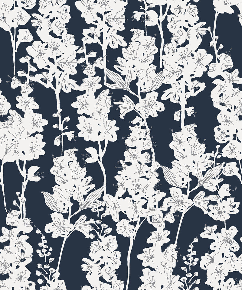 Larkspur Peel and Stick Wallpaper Wallpops Dylan M Collection