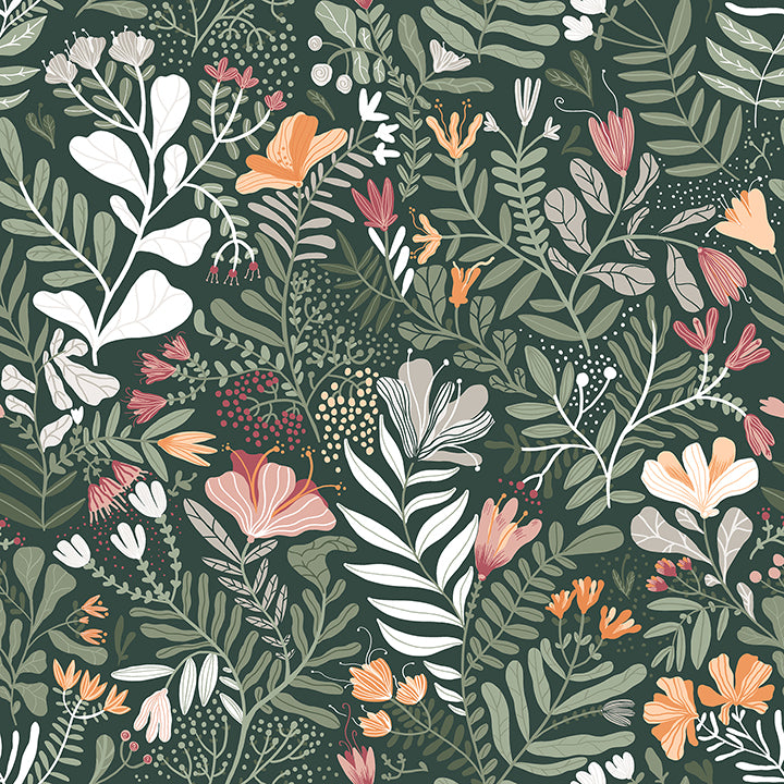 Brittsommar Woodland Floral Wallpaper