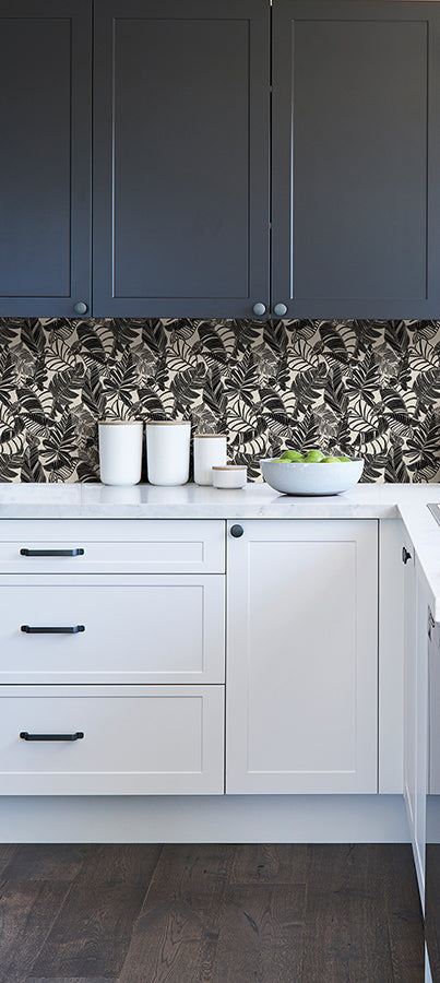 Pindo Wood Cut Palm Peel and Stick Wallpaper