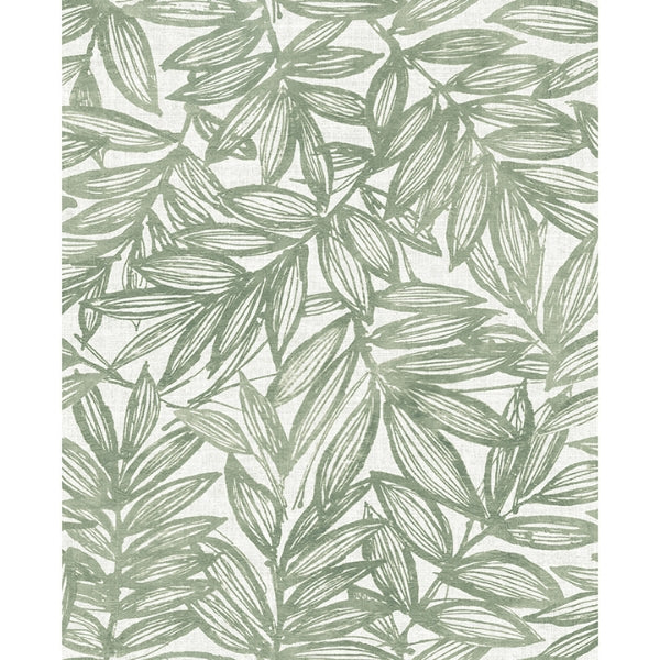 Rhythmic Leaf Wallpaper