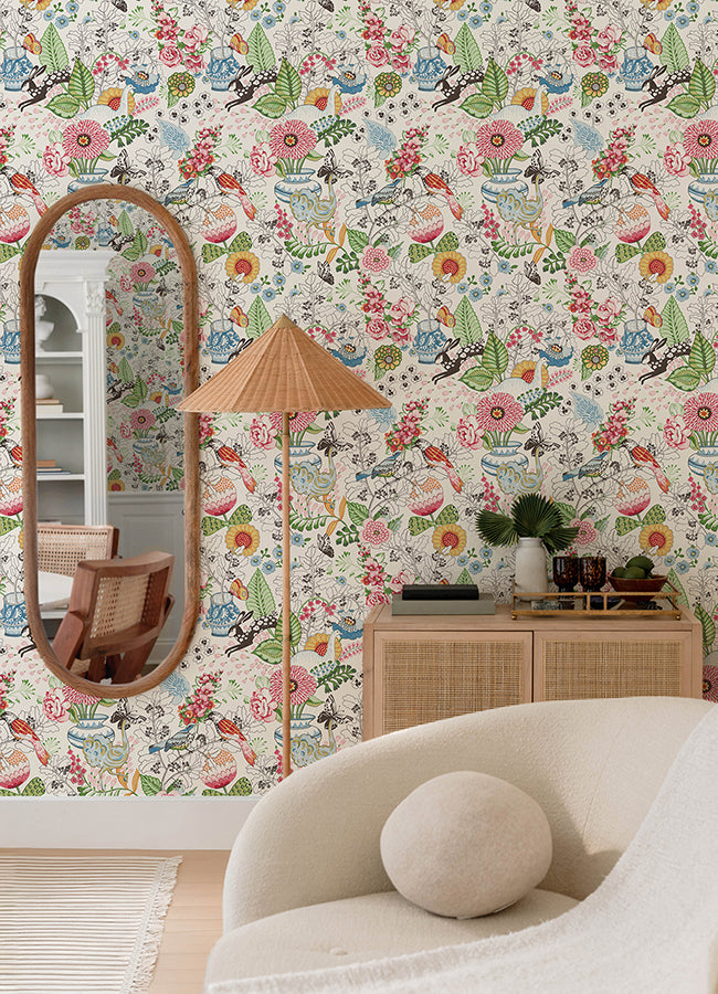 Whimsy Fauna Wallpaper