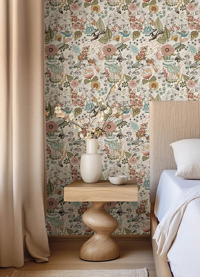 Whimsy Fauna Wallpaper