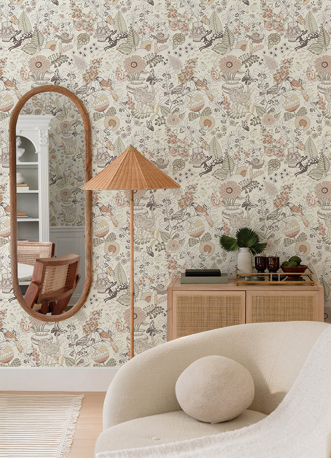 Whimsy Fauna Wallpaper