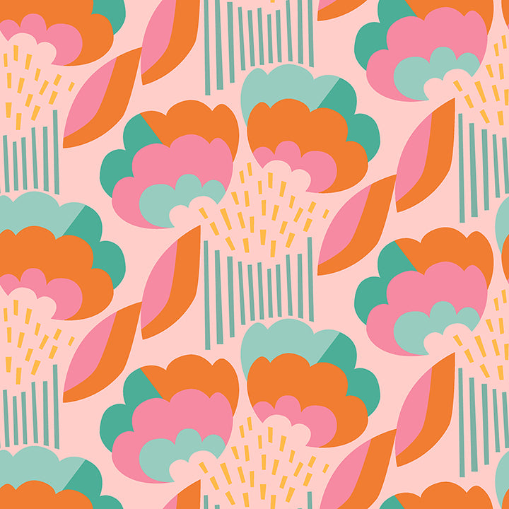WallPops Retro Esme Peel and Stick Wallpaper