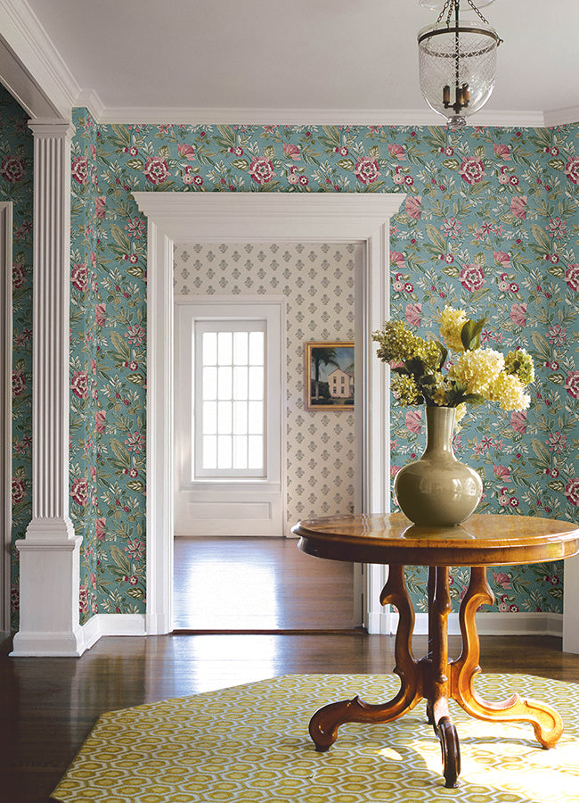 Begonia Floral Trail Wallpaper