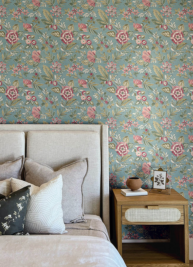 Begonia Floral Trail Wallpaper
