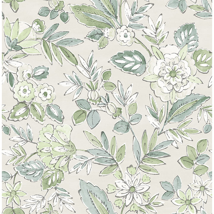 Begonia Floral Trail Wallpaper