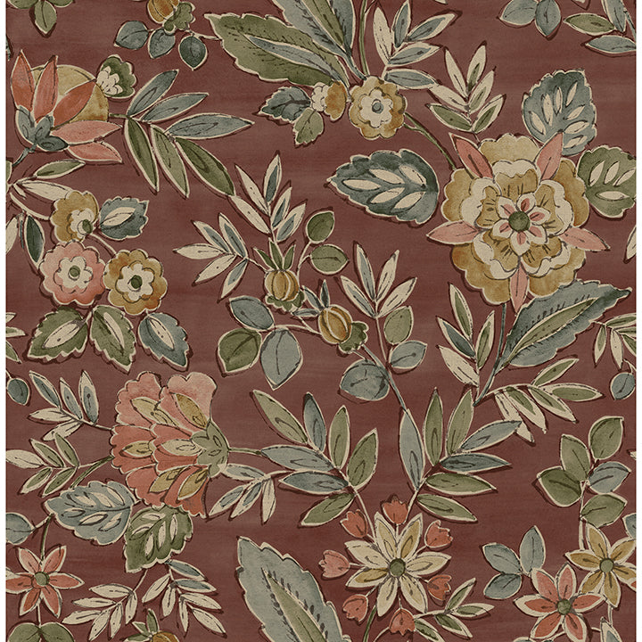 Begonia Floral Trail Wallpaper