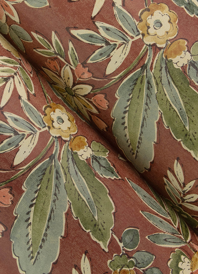 Begonia Floral Trail Wallpaper