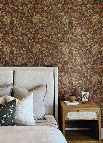 Begonia Floral Trail Wallpaper