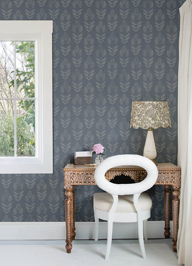 Garland Block Tulip Wallpaper