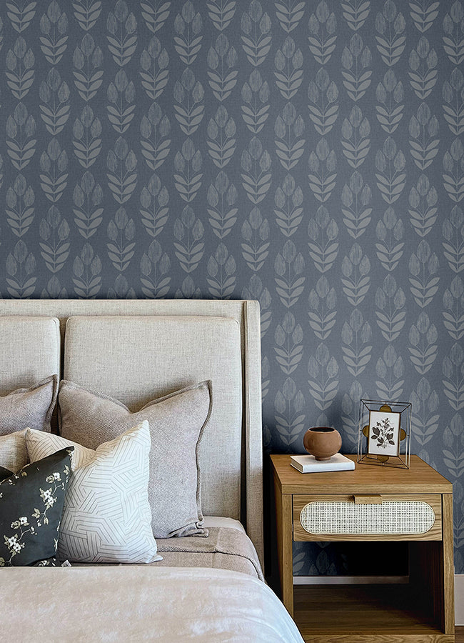 Garland Block Tulip Wallpaper