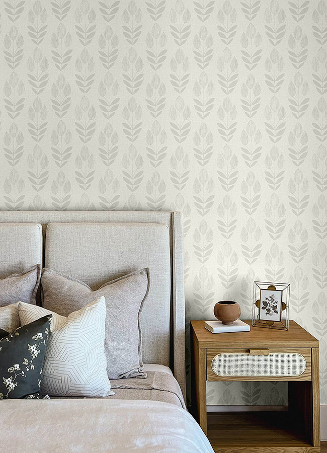 Garland Block Tulip Wallpaper