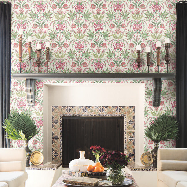 Seaside Jacobean Wallpaper