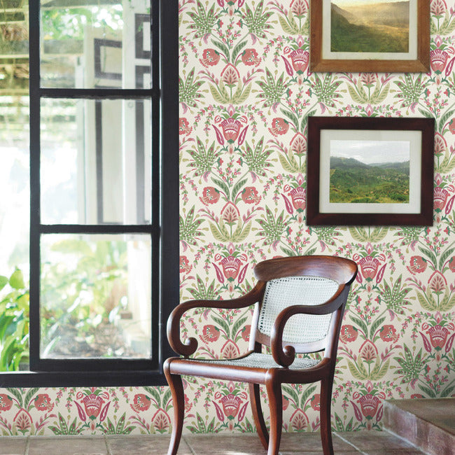 Seaside Jacobean Wallpaper