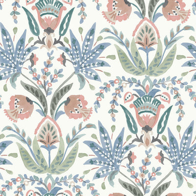 Seaside Jacobean Wallpaper