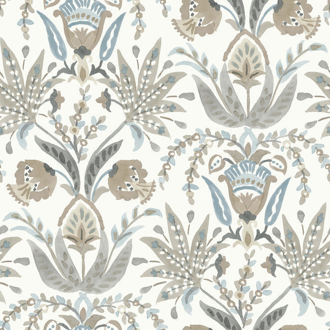 Seaside Jacobean Wallpaper