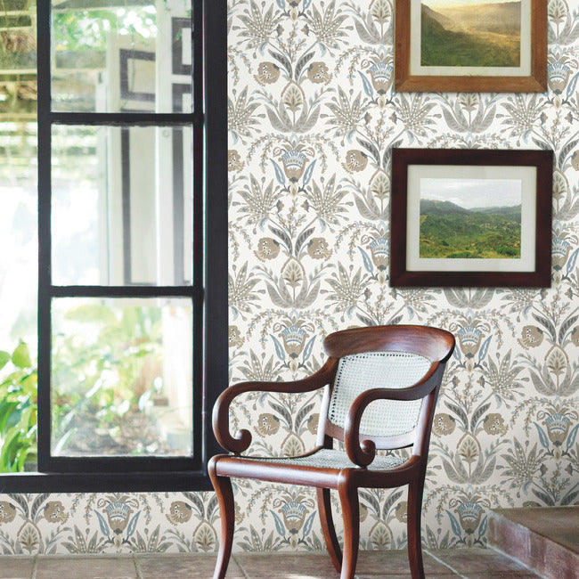 Seaside Jacobean Wallpaper