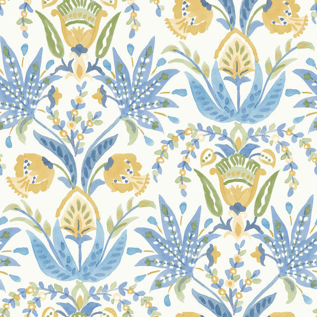 Seaside Jacobean Wallpaper