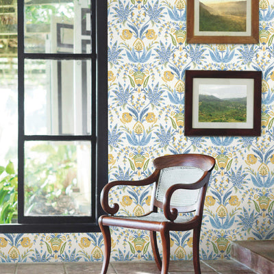 Seaside Jacobean Wallpaper