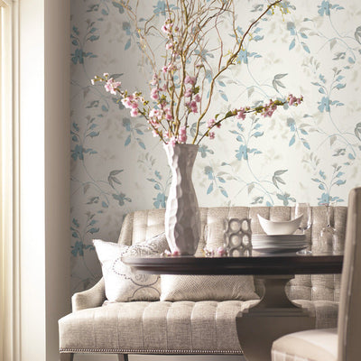York Linden Flower Premium Peel and Stick Wallpaper
