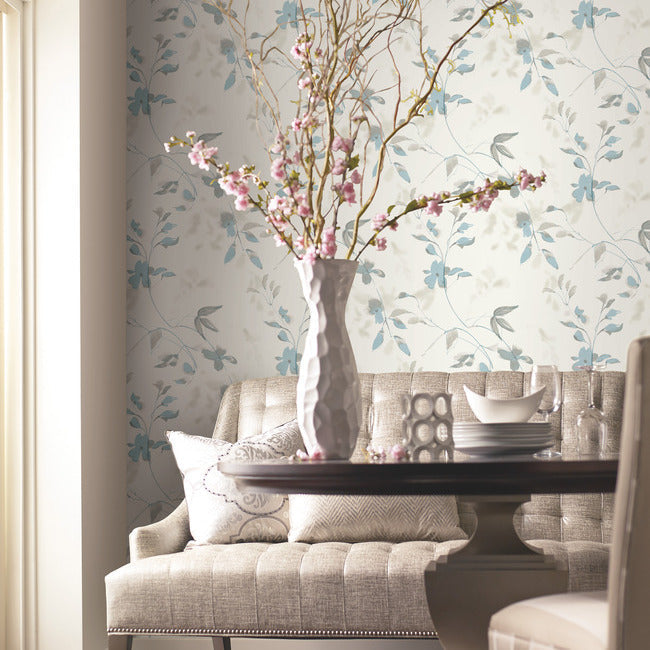 York Linden Flower Premium Peel and Stick Wallpaper